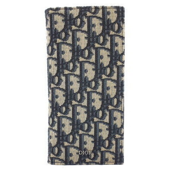 Christian Dior Oblique Vertical Long Wallet Bifold - Picture 1 of 5